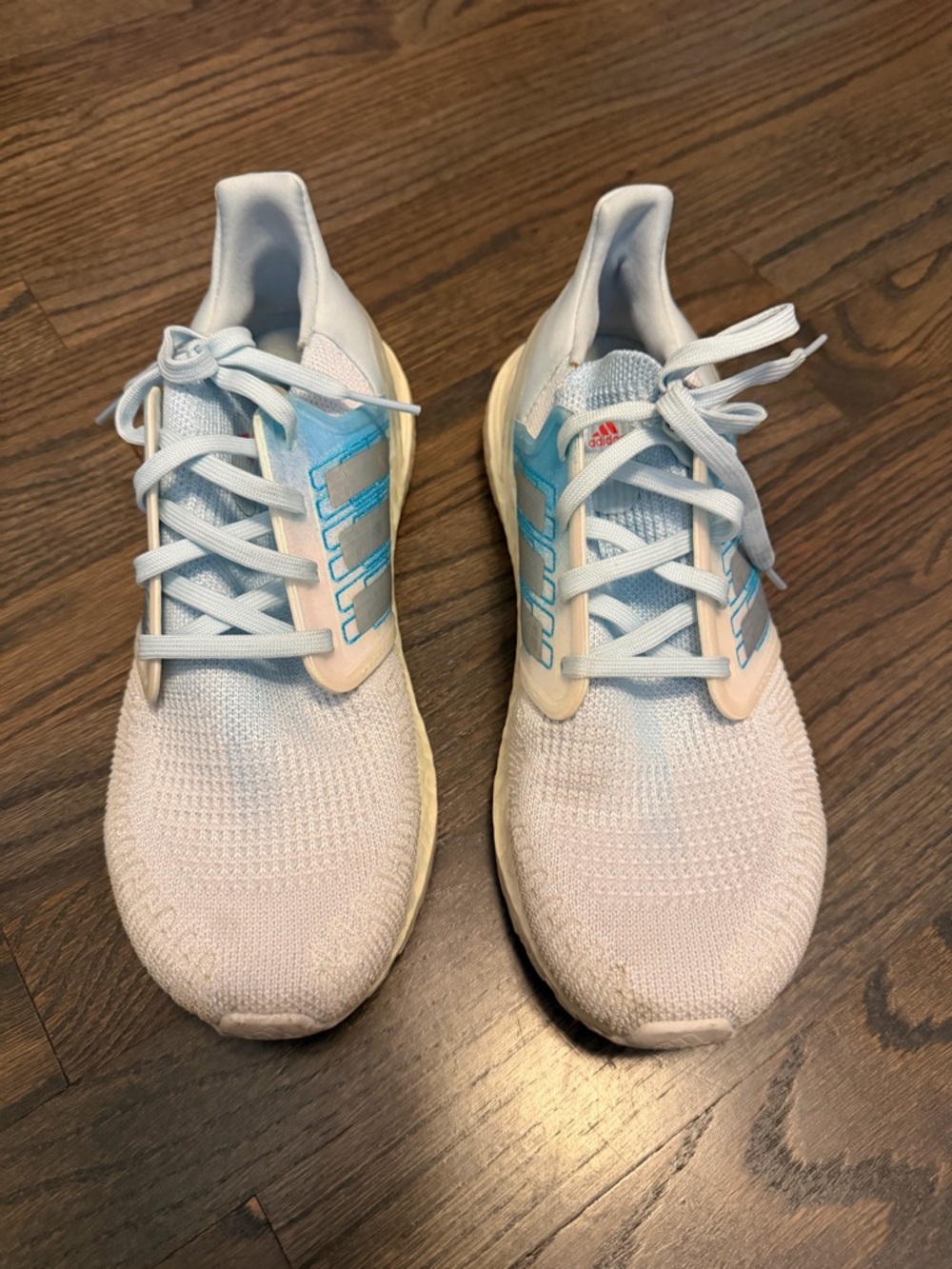 Light Blue and Cream adidas Sneakers
